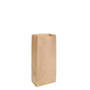 Brown Block Bottom Paper Bag No 0 Heavy Duty - 100(W) x 220(H) x 50(G) mm