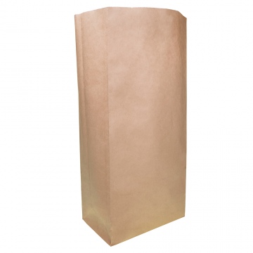 Brown Block Bottom Paper Bag No 5 Heavy Duty - 205(W) x 445(H) x 125(G) mm