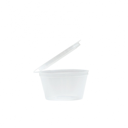 Polypropylene Sauce Cup with Lid 50ml